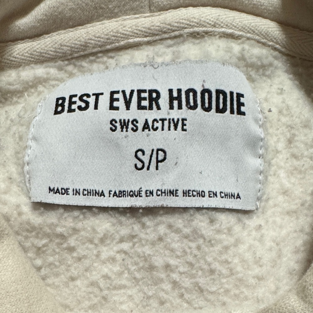 Streetwear Society Cream Hoodie with 'Angel' Script - Picture 2 of 4